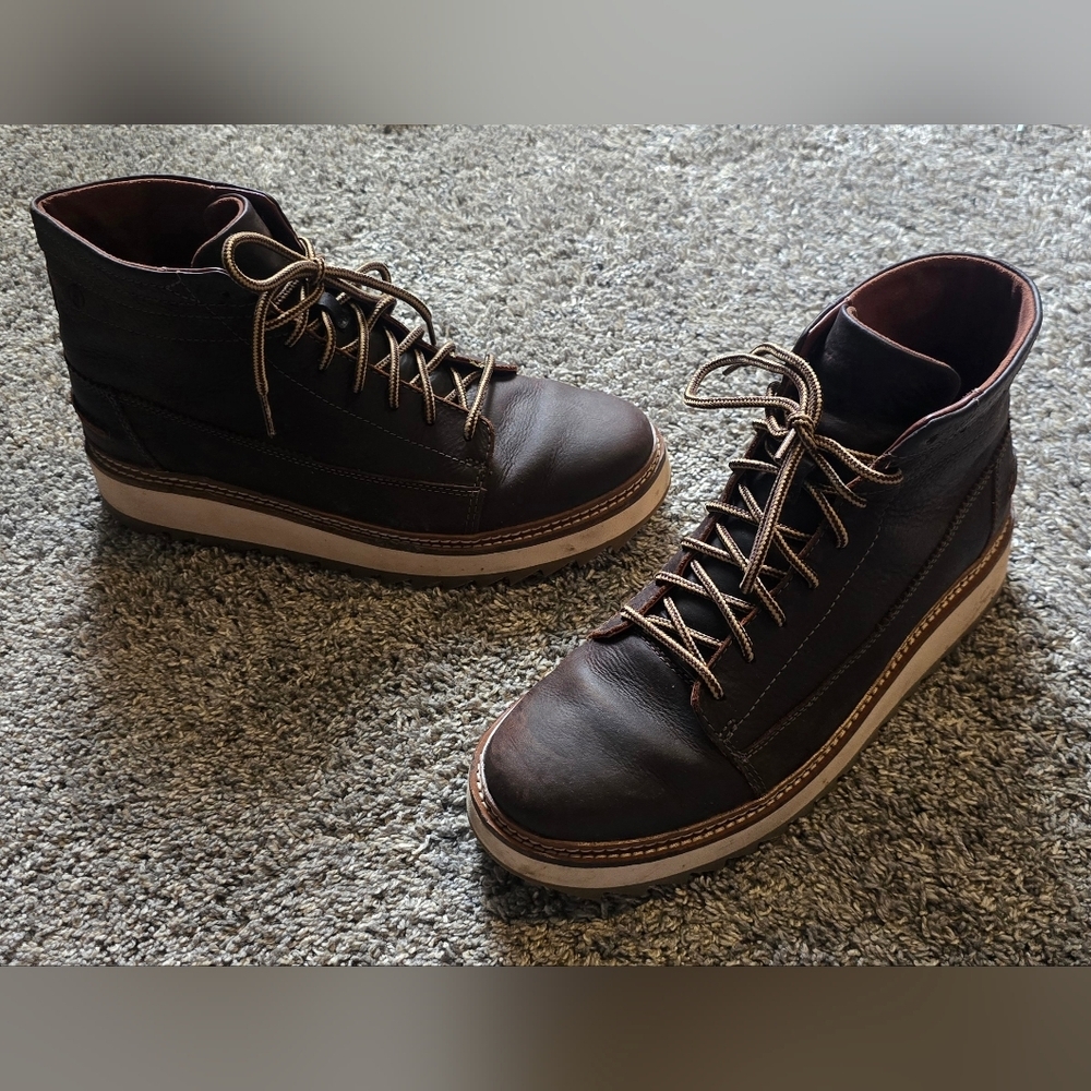 CLARKS CLARKHILL HI Dark Brown Boots Mems Size 10 26173448 - Picture 6 of 10